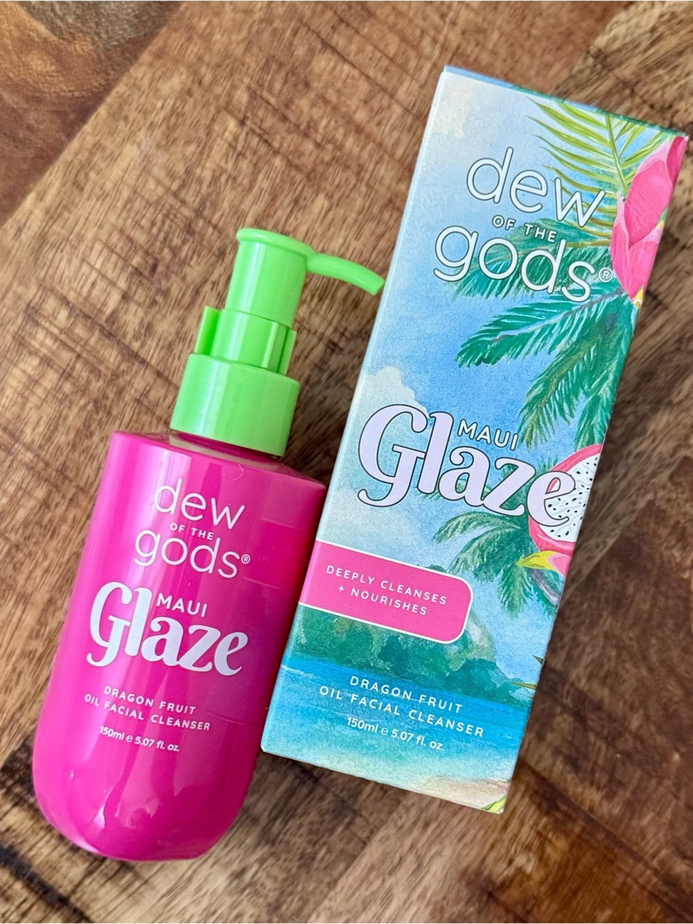 Dew of the Gods Maui Glaze Dragon Fruit Oil Facial Cleanser
